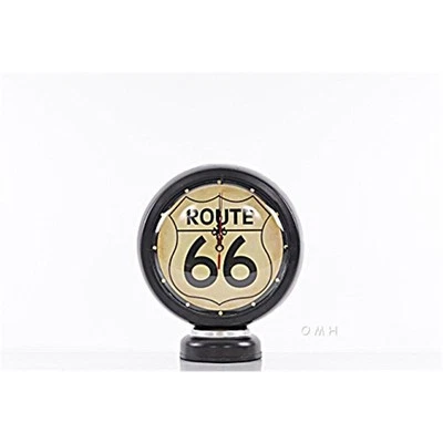 Old Modern Handicrafts AJ057 Black Gasoline 66 Gas Pump Clock - Image 1 of 4