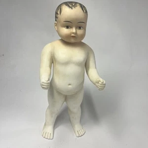 Frozen Charlie Bisque Porcelain Antique Doll 12 1/2" Matte Finish 1800's - Picture 1 of 20