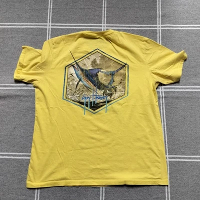 Guy Harvey Men's Large Yellow Marlin T Shirt - Image 1 of 4