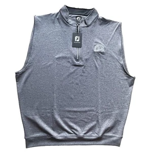NWT FootJoy Pastors Masters Performance 1/2 Golf Pullover Vest Gray XXL Men - Picture 1 of 10