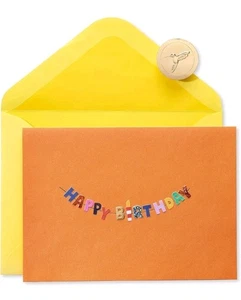 Papyrus Birthday Card Happy Birthday Banner - Picture 1 of 5