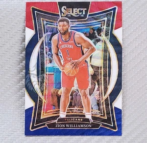 Zion Williamson SP 📈 2024-25 Select Concourse Level Red White Blue Prizm #28 - Picture 1 of 2