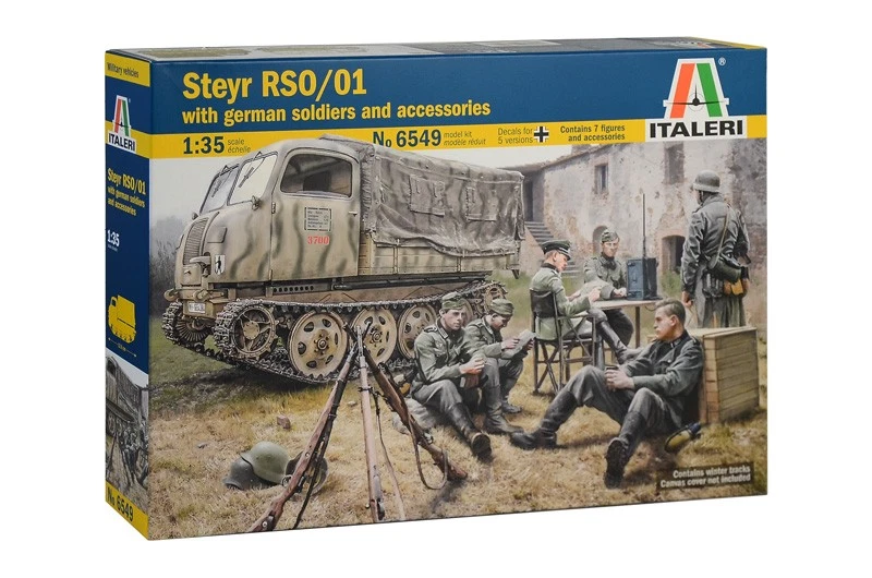 STEYR RSO/01 WITH GERMAN SOLDIERS AND ACCESSORIES KIT 1:35 - Immagine 1 di 1