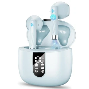 Wireless Earbuds, 2024 Bluetooth Headphones V5.4 Ear Buds Built-in ENC Noise ... - Bild 1 von 7