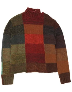 VINTAGE Womens Turtle Neck Jumper Sweater EU 52 4XL Multicoloured BH08 - Picture 1 of 3