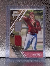 2017 Panini Elite Extra Edition Nick Senzel Reds Duel 2 Color Patch /99