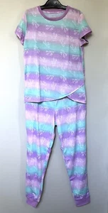 NWT BCBG Girls Youth 2-piece Soft Comfy Pajama Set Lavender Unicorns, M (10/12) - Picture 1 of 6