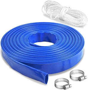 25Mm X 50M Water Pump Lay-Flat Discharge Hose Kit - Picture 1 of 12