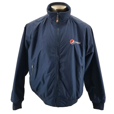 Vintage Pepsi Cola Aramark Jacket Mens  Blue Bomber Employee Coat Sz XL - Image 1 of 4