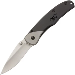 Browning Medium Mountain Ti2 Framelock Black/Gray Folding 7Cr17MoV Knife 0321 - Picture 1 of 1