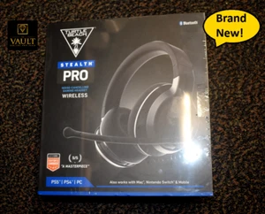 Turtle Beach Stealth Pro PlayStation Ver Cuffie Ear-Cup - Nero PS5. Nuovissimo! - Foto 1 di 7