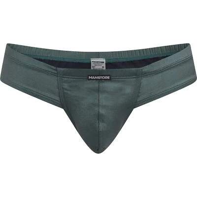 Manstore M2221 Cueca Atrevida Masculina Roupa Íntima Deslizante Perna Alta Bolsa de Seda em Forma de Cetim - Imagem 1 de 3