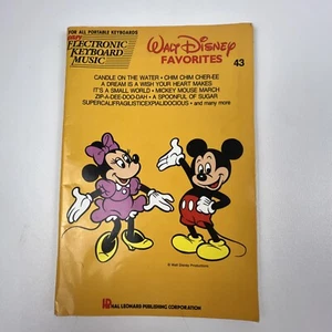 Vintage EASY ELECTRONIC KEYBOARD MUSIC VOLUME 43 WALT DISNEY FAVORITES - Picture 1 of 5