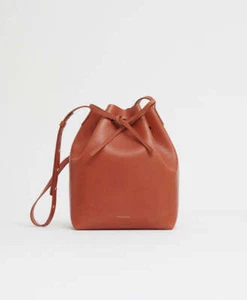 MANSUR GAVRIEL Bucket Brandy Brown Royal Leather Medium Crossbody Bag Handtasche - Bild 1 von 9
