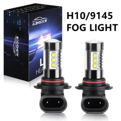 Faros antiniebla LED blancos 80W 10000K para Ford F150 F250 F350 Super Duty 2x Foto 1 de 4