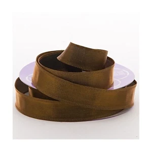 Old Gold Crimped Edge Heavy Weave Metallic Ribbon - 5/8in. x 25 Yds (57870658) - Picture 1 of 1
