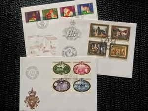 FDC FIRST DAY COVER LIECHTENSTEIN 1975 1977 1978 5x MINT - Picture 1 of 4