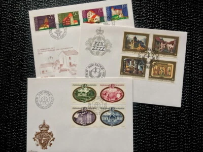 FDC FIRST DAY COVER LIECHTENSTEIN 1975 1977 1978 5x MINT - Image 1 of 4