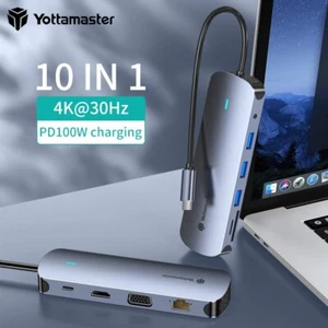 Yottamaster USB C Hub Dockingstation Adapter HDMI 4K SD PD 100W für PC Macbook - Bild 1 von 15