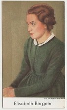 Elisabeth Bergner vintage 1939 De Beukelaer Gold Film Stars Trading Card