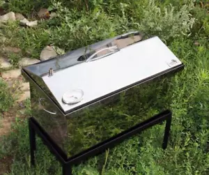 Patio Smoker Grill BBQ Backyard Firepit Meat Cooker Grilling Outdoor Portable - Picture 1 of 7