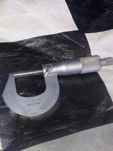 Mitutoyo 0-1” Outside Micrometer .0001” With Case And Wrench - Picture 1 of 6