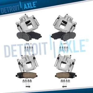 Front and Rear Brake Calipers Brake Pads for Jeep Wrangler Liberty Dodge Nitro - Picture 1 of 7