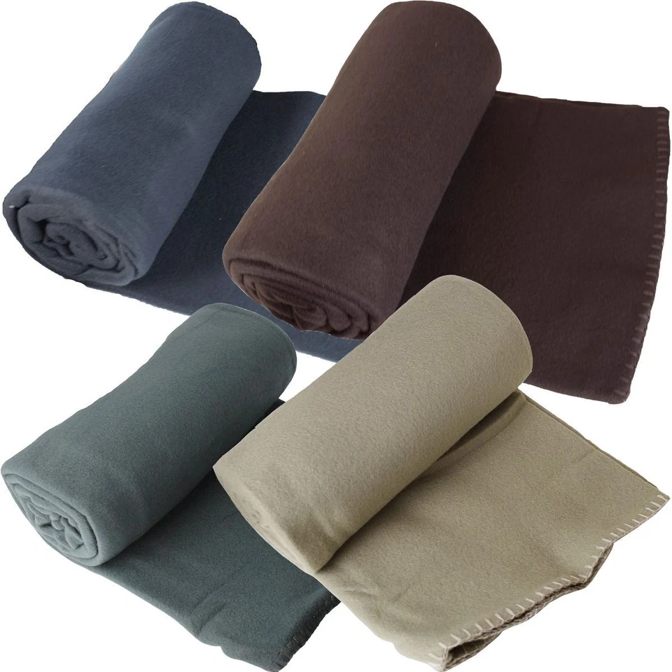 Fleecedecke Polarfleece versch. Unifarben 130x170cm Wohndecke Schlafdecke Decke - Bild 1 von 1