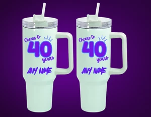 PERSONALISIERTER BECHER PROST AUF 40 JAHRE 40 UNZEN - Bild 1 von 1