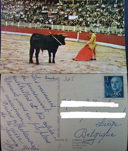 POSTAL MANOLO VAZQUEZ CORRIDA TOROS 1961 TAUROMAQUIA BULLS POSTCARD CC3898 - Bild 1 von 2