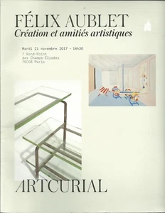 ARTCURIAL PARIS FELIX AUBLET DESIGN FURNITURE ART Delaunay Cinzano Catalog 2017 - Imagen 1 de 1