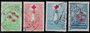Lighthouses Excellent Used Complete Set Estonia Estland Red Cross 1931 - Picture 1 of 1
