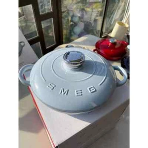 FEDEX SMEG pentola smaltata 26 cm pentola frutti di mare zuppiera grande misura e colore unico - Foto 1 di 18