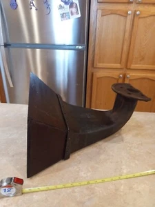 Victrola Phonograph Talking Machine Cast Iron Wood Interior Speaker Horn #5514 - Picture 1 of 22