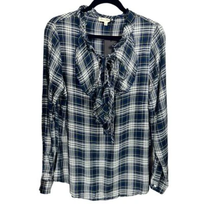 Blusa Top Jane & Delancey a Cuadros L Nueva con Etiquetas Foto 1 de 4