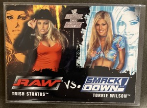 2002 Fleer WWE RAW vs SmackDown! #82  Trish Stratus, Torrie Wilson