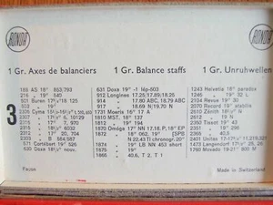  Ronda Numbered / Graded Pocket Watch Balance Staff. new stock . You Choose! - Picture 1 of 6