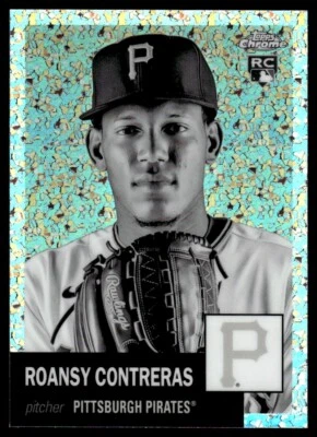 2022 TOPPS CHROME PLATINUM BLACK AND WHITE Roansy Contreras Rookie Pittsburgh - Image 1 of 2