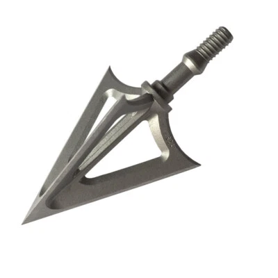 100/125Grain Archery Broadheads 3 Steel Fixed Blade Crossbow Arrow Heads Point - Imagen 1 de 4