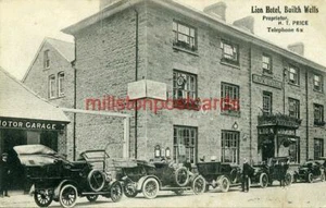 PRINTED POSTCARD OF THE LION HOTEL, BUILTH WELLS, BRECKNOCKSHIRE, WALES - Picture 1 of 2