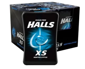 Halls XS Mentholyptus Sugar Free Fresh Breath Relieve Cough Refreshing Candy X12 - Picture 1 of 13
