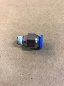 1pc Push to Connect Fittings 5/16"OD-1/8"NPT Thread Straight MettleAir - Picture 1 of 3