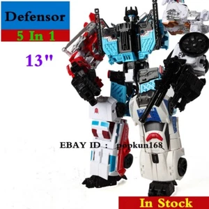 New Deformable Robot Defensor HZX 5 In 1 Action Figure IDW G1 KO 13" Kids Toys - Picture 1 of 12