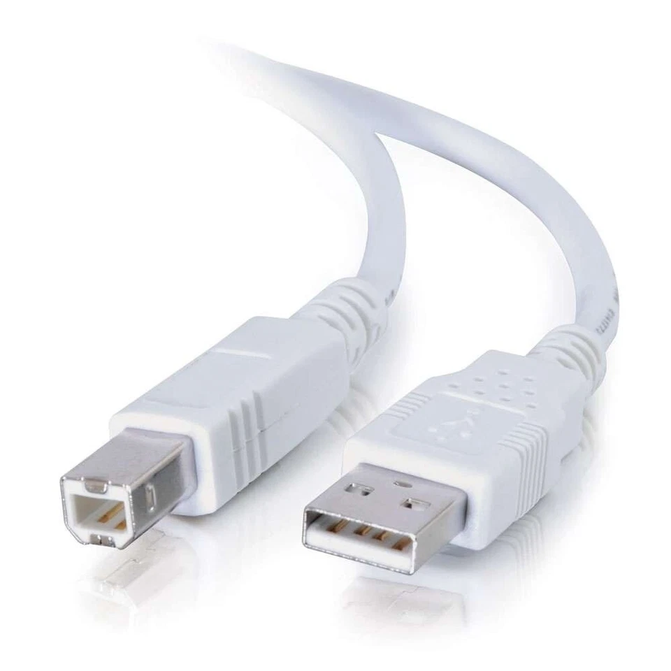 NEW STARTECH USB-A 2.0 to USB-B Cable, White, 10 Feet - Image 1 of 1