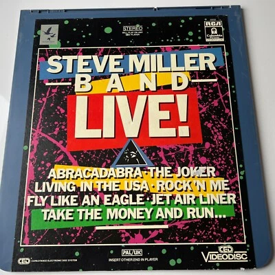 Steve Miller Band - Live! Laserdisc Edition „Rarität aus den USA - Bild 1 von 4