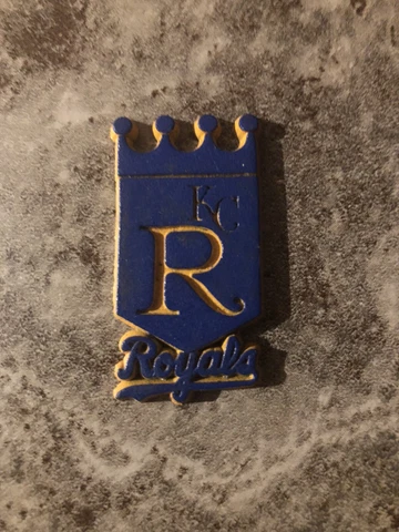 Rare MLB vintage Kansas City Royals standing board baseball fridge rubber magnet Cover