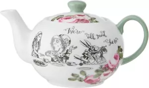 Mikasa and The V&A Mini Teapot, Small Teapot for One, 400ml, Alice in Wonderland - Picture 1 of 9