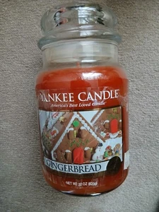 Gingerbread Scented Yankee Candle RARE Large Jar - Picture 1 of 3