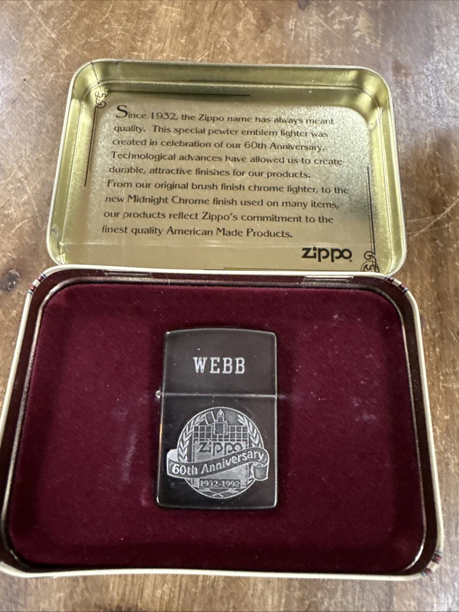 Zippo 60th Anniversary Lighter for sale | eBay