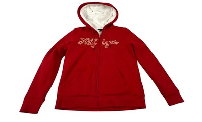 Tommy Hilfiger Red Full Zip Plush Lining Hoodie. Women's - Size XS - Image 1 of 4
